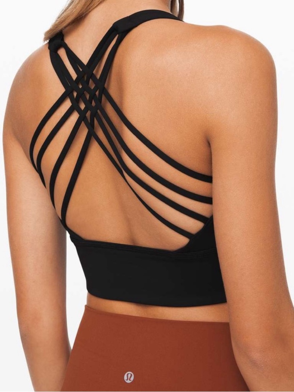Lululemon free to be wild high neck long line sports bra size 4
